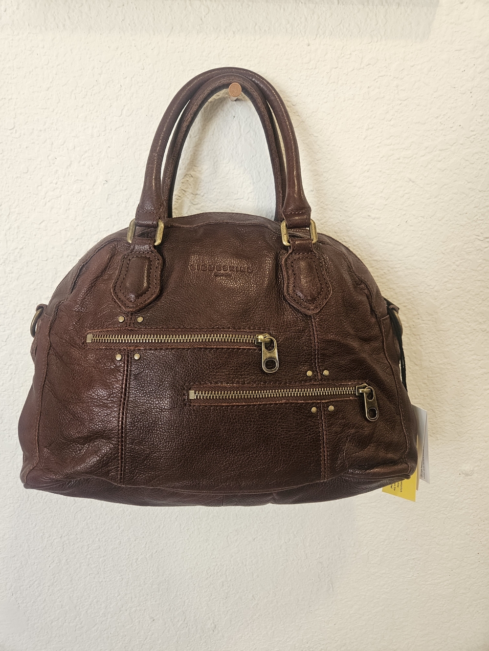 NWT Liebeskind Berlin Adriana Dble Satchel MOCHA